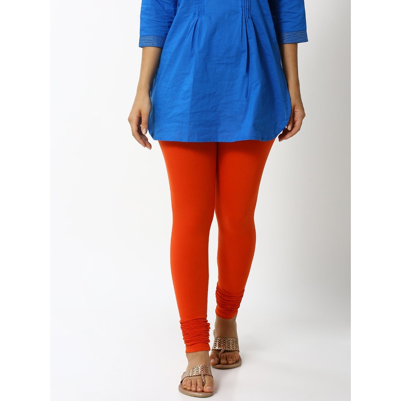 Churidar Leggings-Rust Orange|S|M|L|XL|XXL|3XL|4XL|Rust Orange|LLGCHSOPC200059