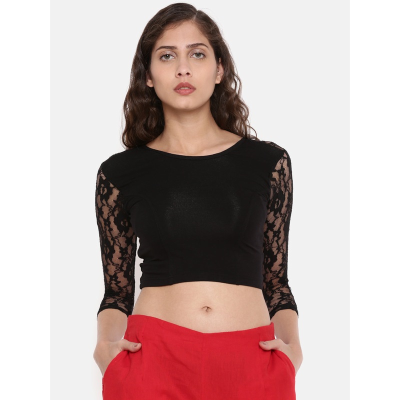 Women’s 3/4th Sleeve Blouse Black