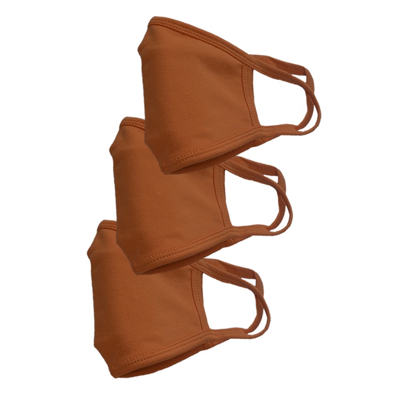 Women’s Face Mask Pack 3 Cotton Orange