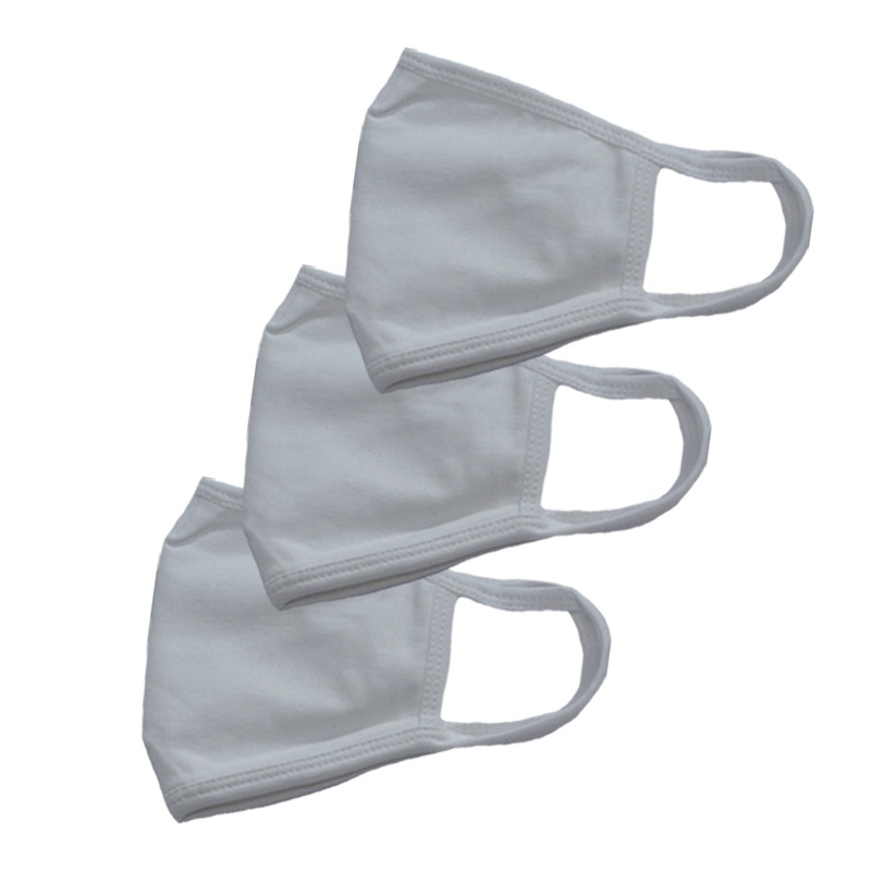 Women’s Face Mask Pack 3 Cotton White