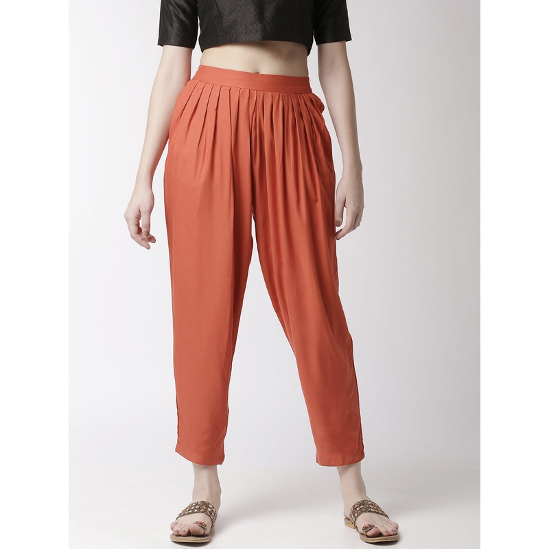Women’s Salwar Pants Rust Orange