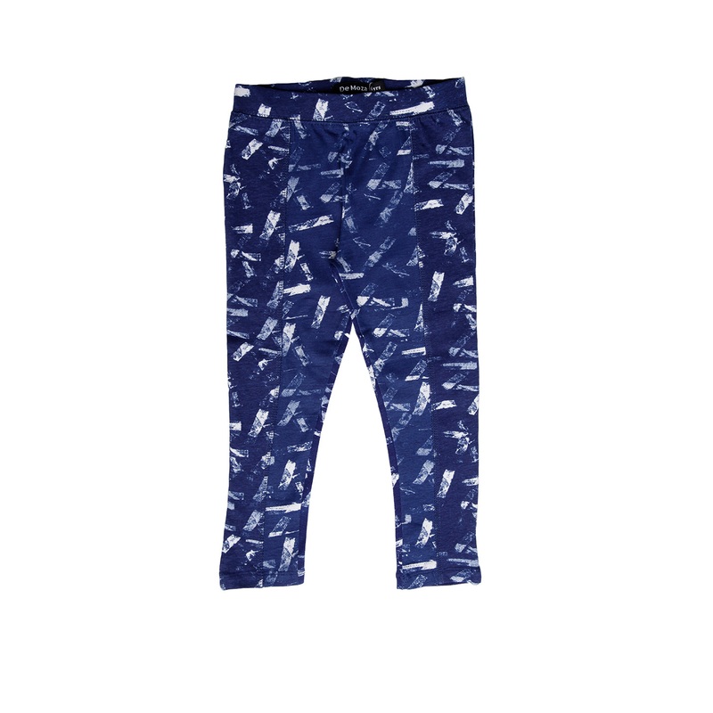 Kids – Girls Printed Leggings Navy Blue