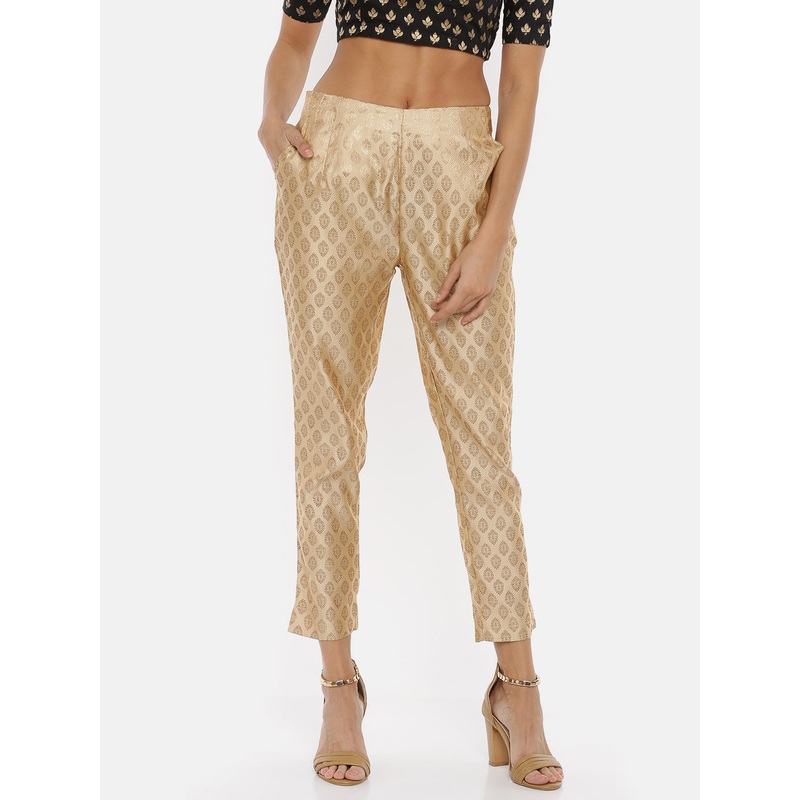 Ladies Cigarette Pant Gold|S|M|L|XL|LWBCPJCF5078|Gold