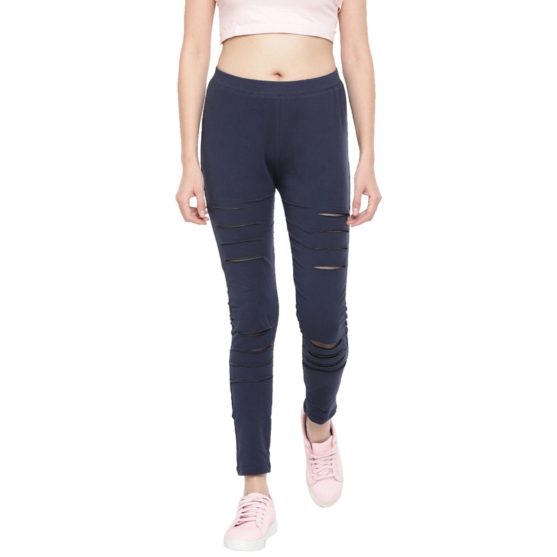 Ladies Navy Blue Jeggings|Dark Navy Blue|XL|L|M|LKBJGSOF5007006