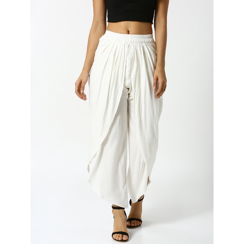 Ladies Offwhite Tulip Pant|Offwhite|L-XL|S-M|LWBTPSOF6228009