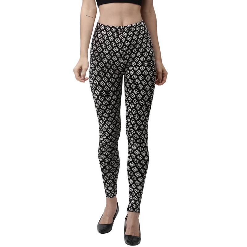 Ladies Printed Leggings Black|Black|XXL|XL|L|M|S|LLGALAOF6006002