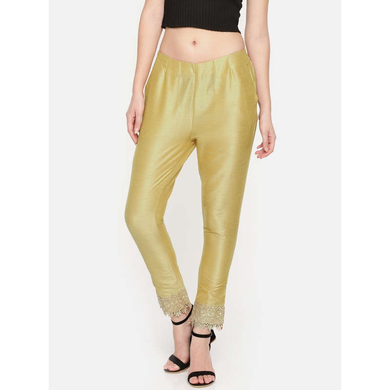 Women’s Cigarette Pant Gold|Gold|XL|L|M|S