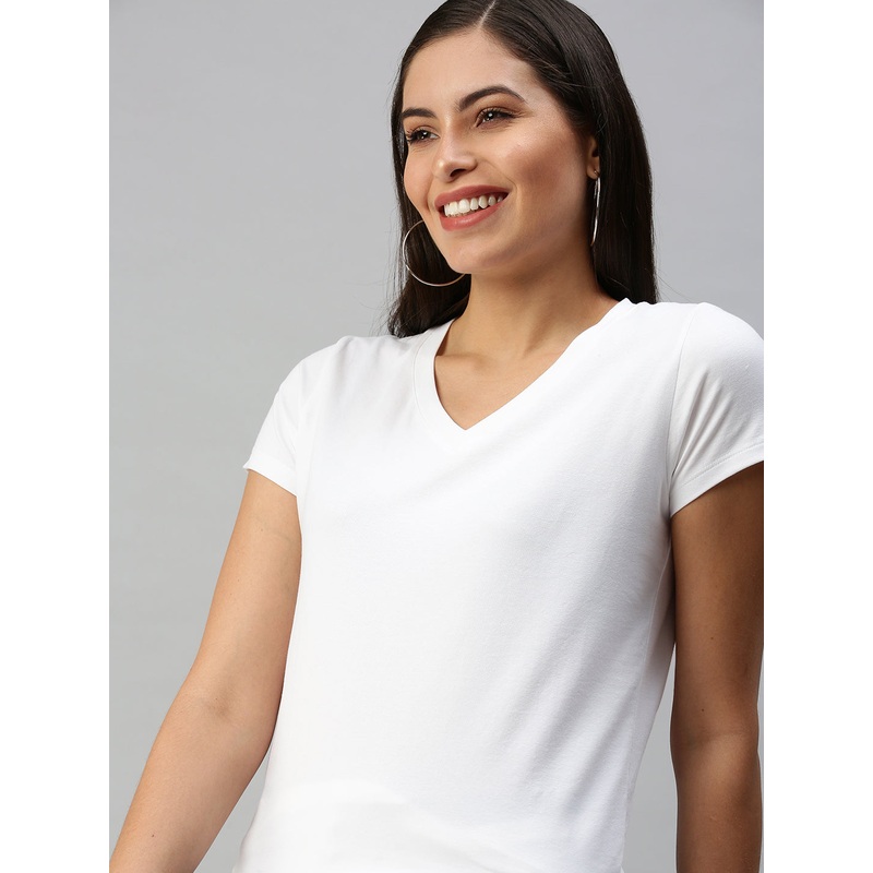 Women’s Half Sleeve Top White|White|XS|S|M|L|XL|XXL|LKTHSSOF106311