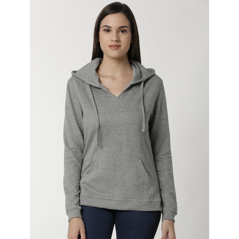 Women’s Hooded Sweatshirt Grey Melange