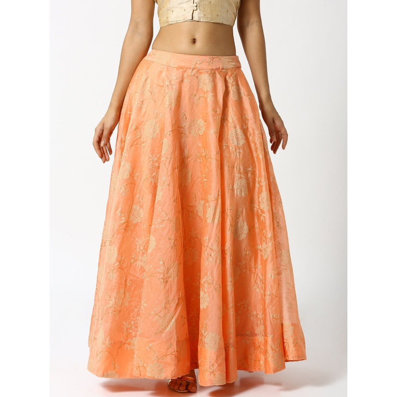 Women’s Printed Skirt Peach|Peach|L-XL|S-M|LWBSKEBF6072078