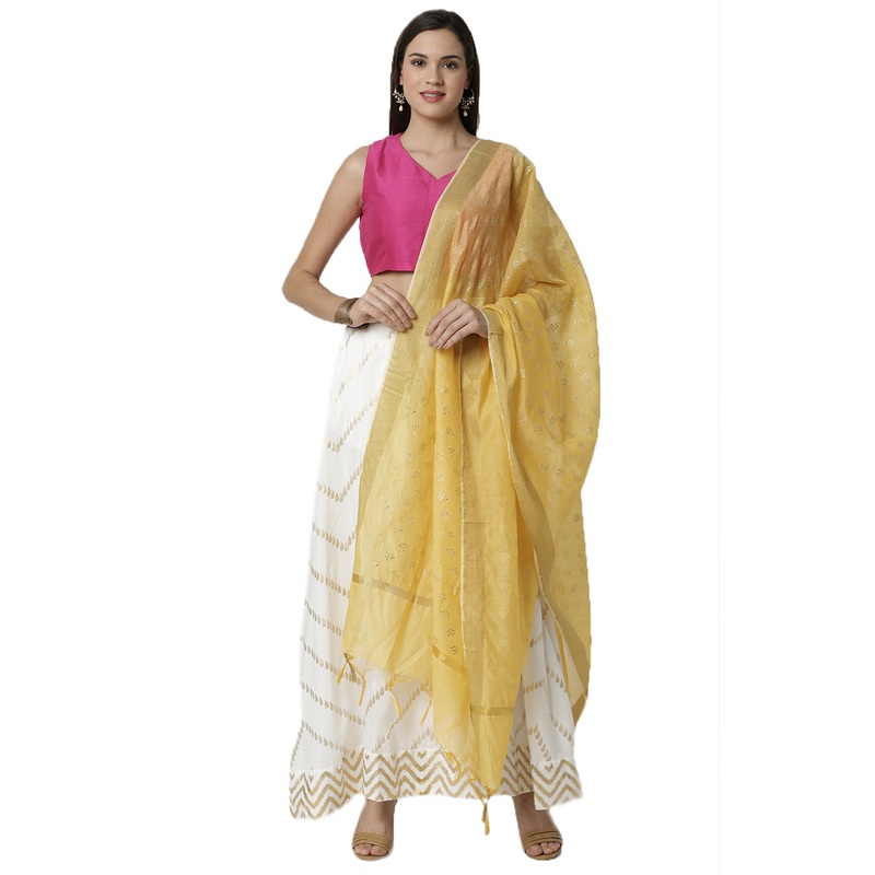Women’s Stoles Accessories Jaquard Polyester Mustard