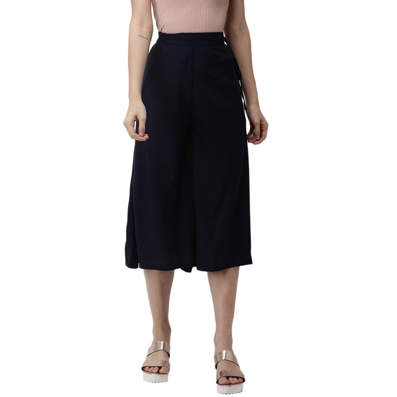Womens Culottes Navy Blue|Dark Navy Blue|XXL|XL|L|M|S|LWBCLSOMTWC3016006