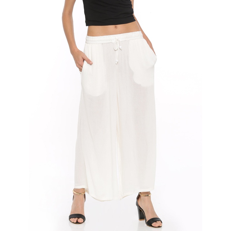 Womens Palazzo Offwhite|Offwhite|XXL|XL|L|M|S
