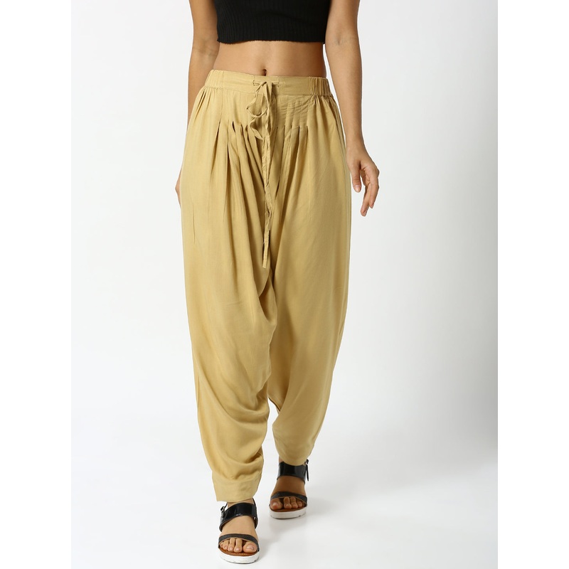 Womens Salwar Dhoti Pant Beige