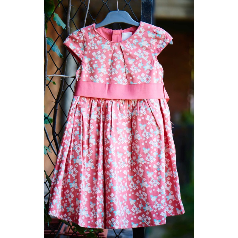 Girls Fit & Flare Pink Dress|Pink|14-15Yrs|12-13Yrs|10-11Yrs|8-9Yrs|6-7Yrs|4-5Yrs|2-3Yrs|KGDSWDAOK114753