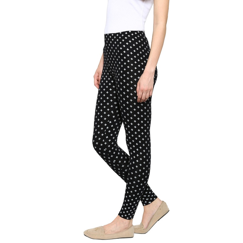 Ladies Ankle Length Leggings Black