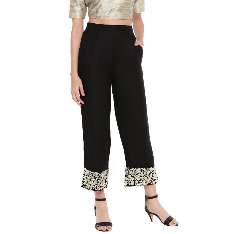 Ladies Black Palazzo|Black|XL|L|M|S|LWBPZEBF5039002