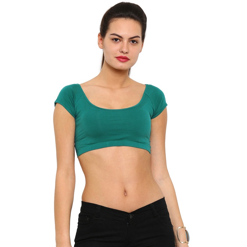 Ladies Crop Top Teal Green|Teal Green|XL|L|M|S|XS|LKTHSSOF1066117