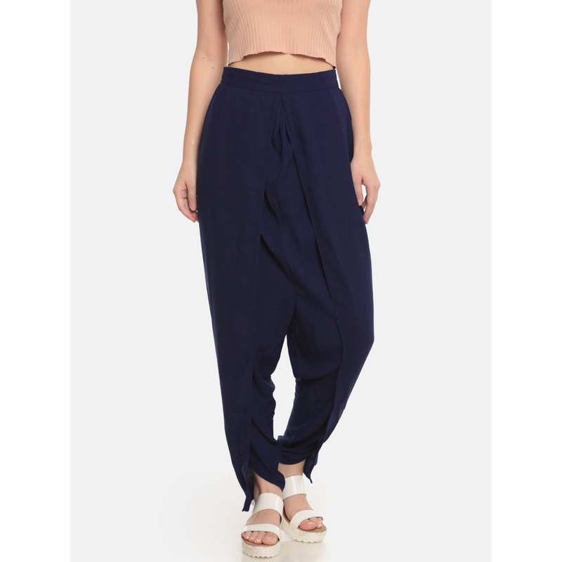 Ladies Dhoti Pant Navy Blue|Navy Blue|XL|L|M|LWBDPSOF30478