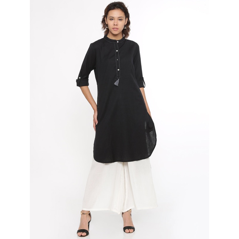 Ladies Kurti Full Sleeve Black