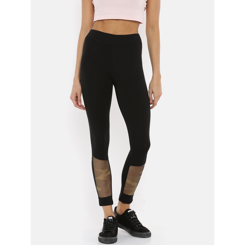 Ladies Mesh Black Active Wear|Black|XXL|XL|L|M|S|LLGALLEF6009002