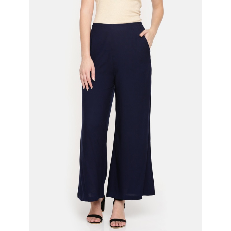 Ladies Palazzo Navy Blue|Dark Navy Blue|S|M|L|XL|XXL|LWBPZSOWC3009006