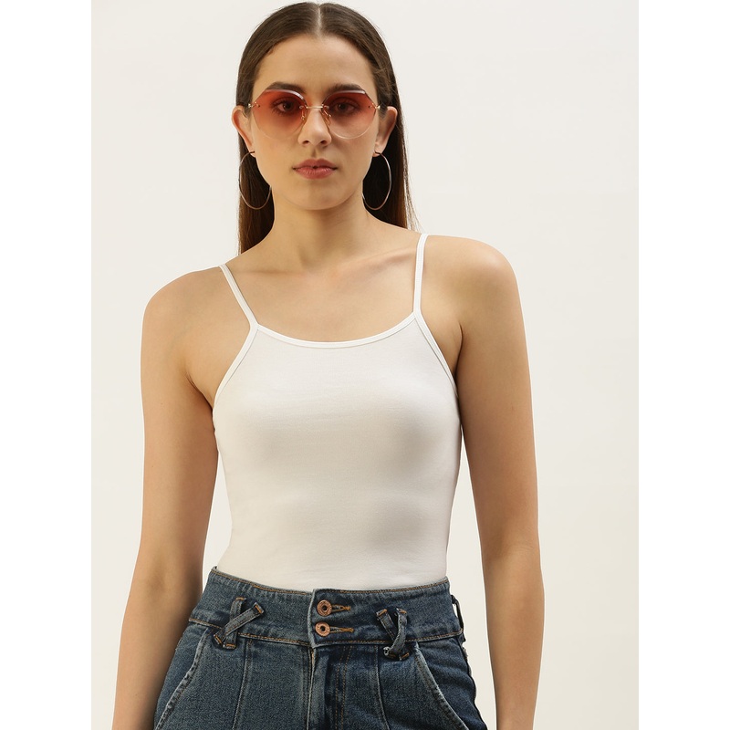 Ladies Spaghetti Top White|White|XS|S|M|L|XL|LKTSRSOC100211