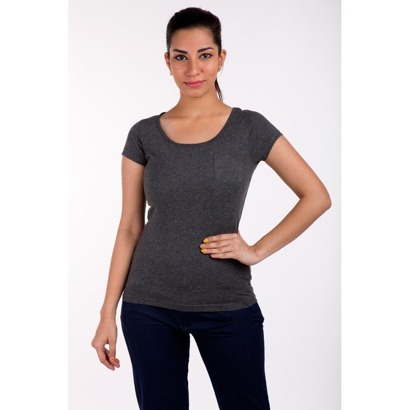 Ladies Top Anthra Melange|Anthra Melange|XXL|XL|L|M|S|XS|KTHS001085AW1585