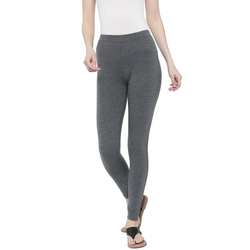 Ladies Yoga Leggings Anthra Melange