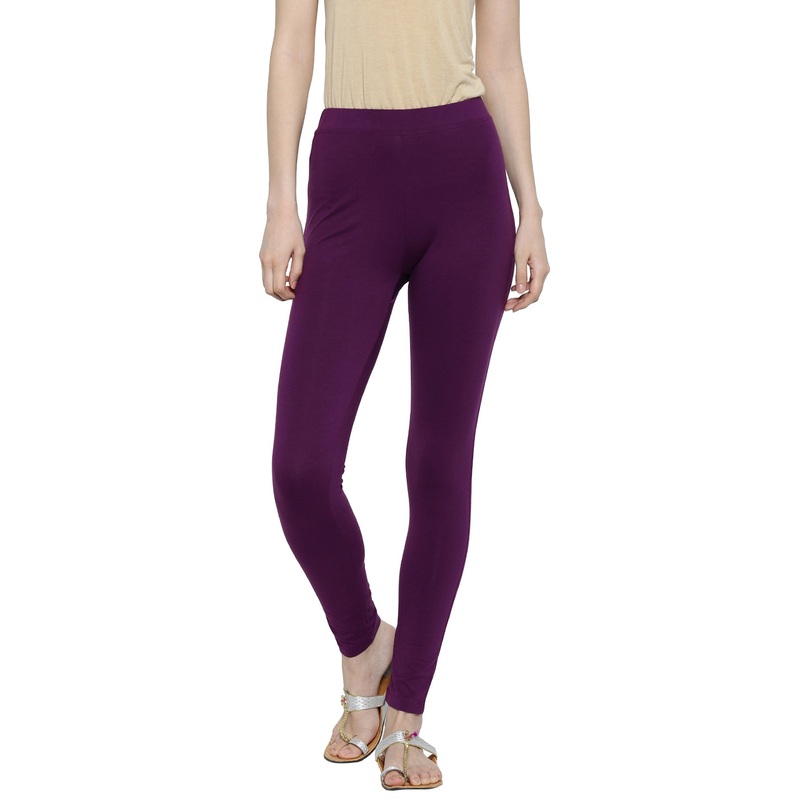 Ladies Yoga Leggings Dark Purple