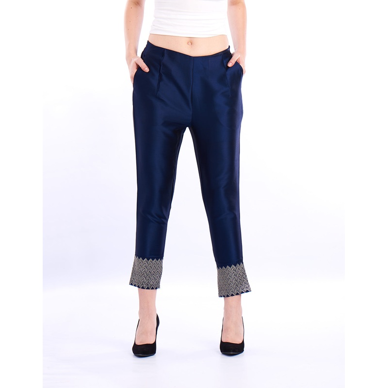 Women’s Cigarette Pant Dark Navy Blue