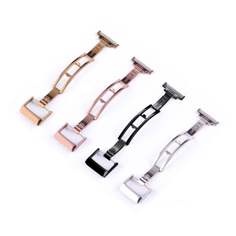 Boucle dployante Dandy 18mm|acier|or rose|PVD noir|Dore
