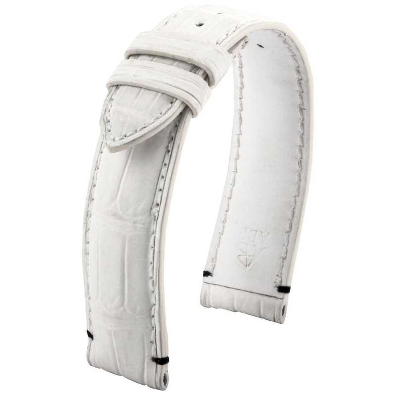 Bracelet-montre cuir – Dishdash – Alligator blanc