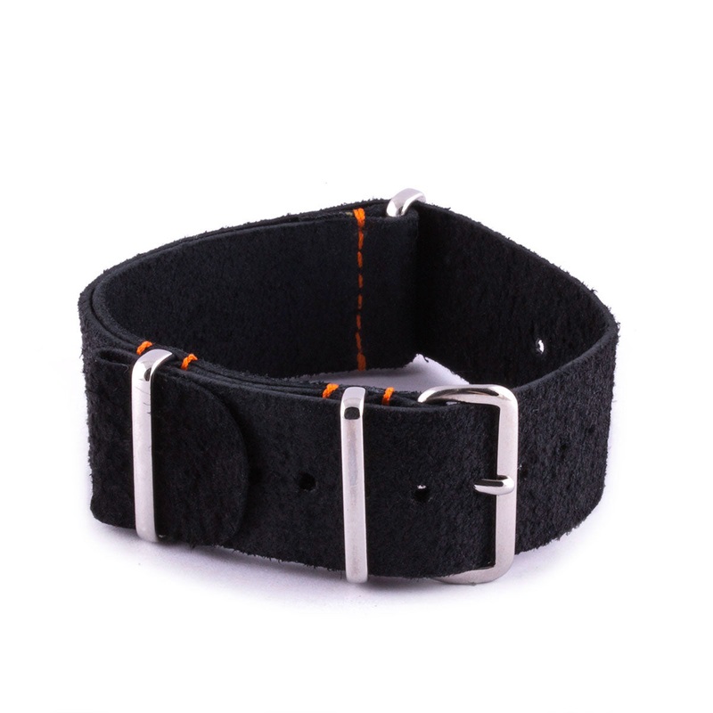 Breitling Chronomat – Bracelet de montre nato – Veau noir