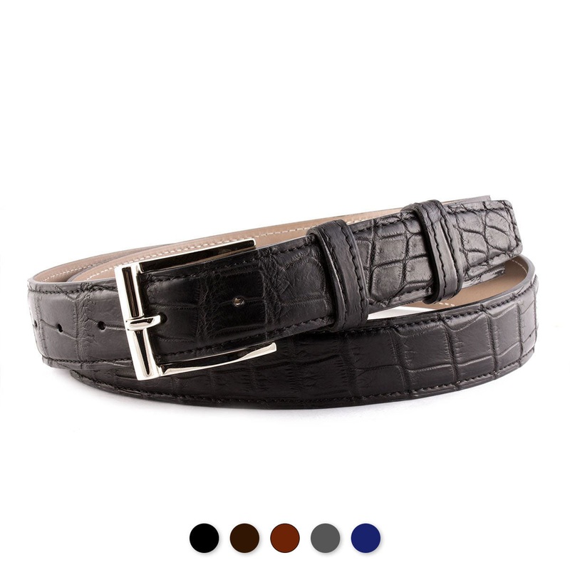 Ceinture cuir classique – Alligator