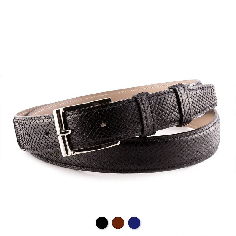 Ceinture cuir classique – Python