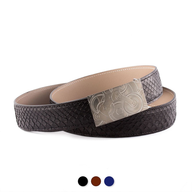 Ceinture rversible type Herms – Python