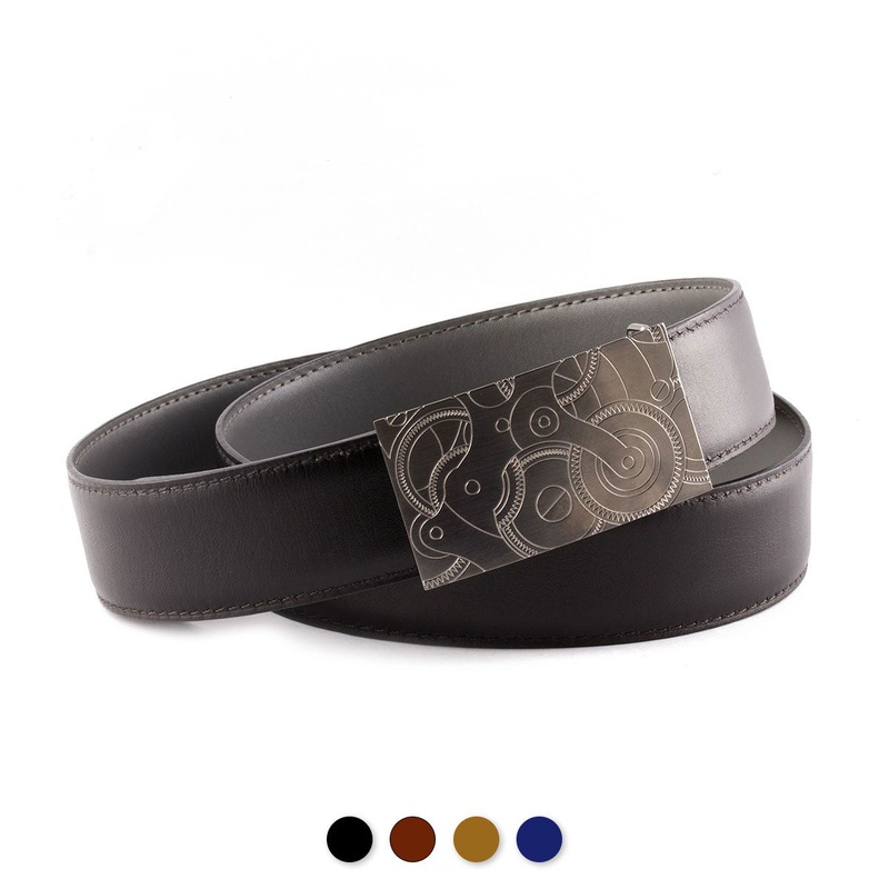 Ceinture rversible type Herms – Veau lisse – bicolore