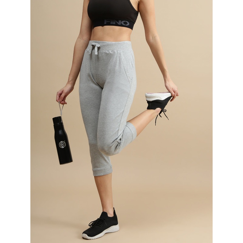 De Moza Women Athleisure Pants Grey Melange