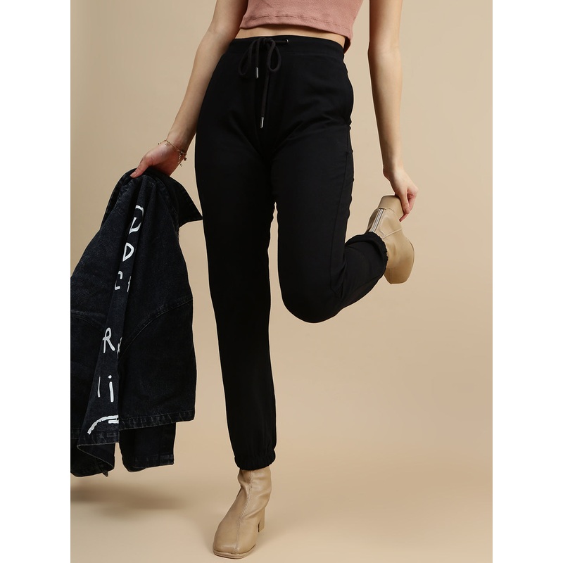 De Moza Women Casual Jogger Black