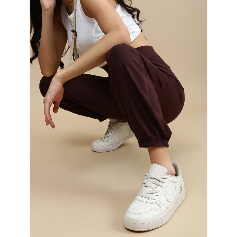 De Moza Women Casual Jogger Brown