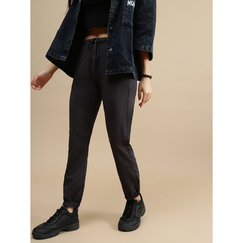 De Moza Women Casual Jogger Dark Grey