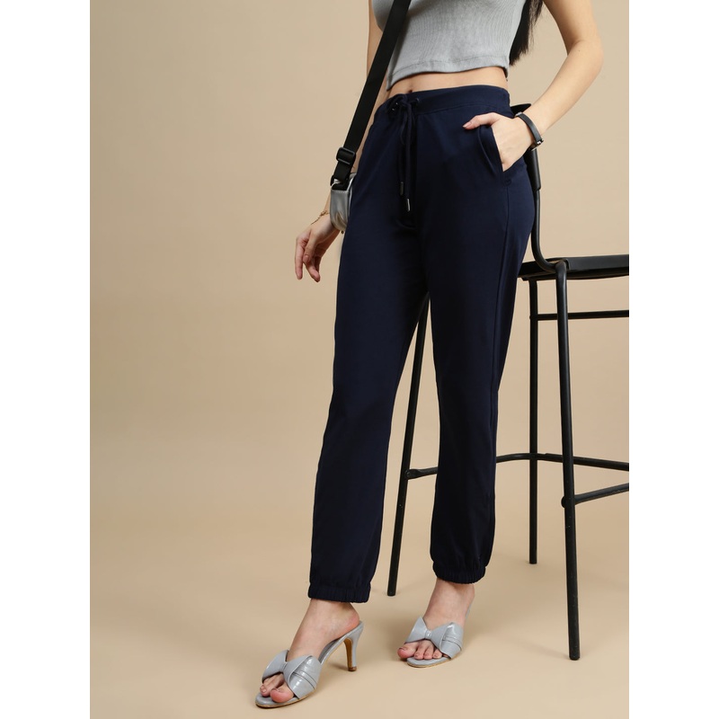 De Moza Women Casual Jogger Dark Navy Blue