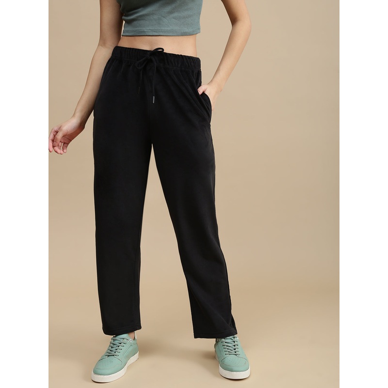 De Moza Women Casual Pants Black