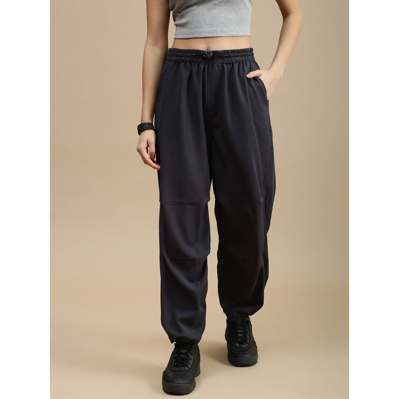 De Moza Women Casual Pants Dark Grey