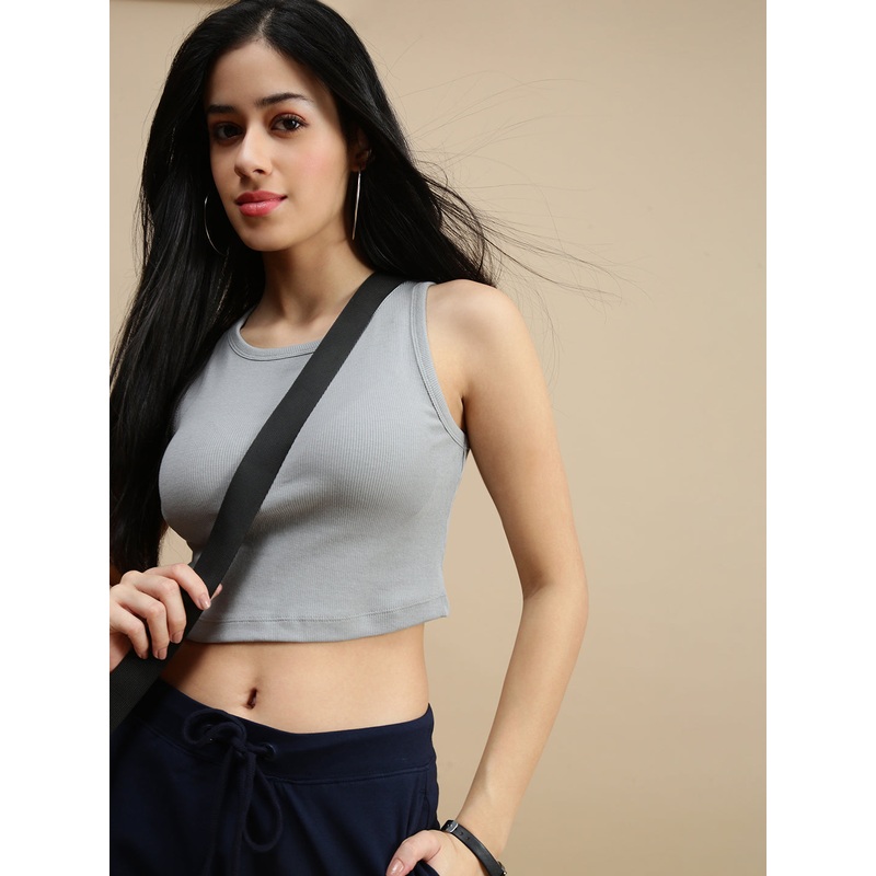 De Moza Women Casual Top Grey|S|M|L|XL|XXL|Grey|LKTSLSOF20207033