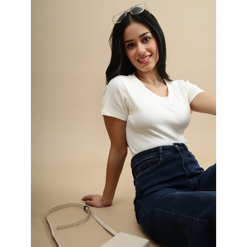 De Moza Women Casual Top Marsh Mallow