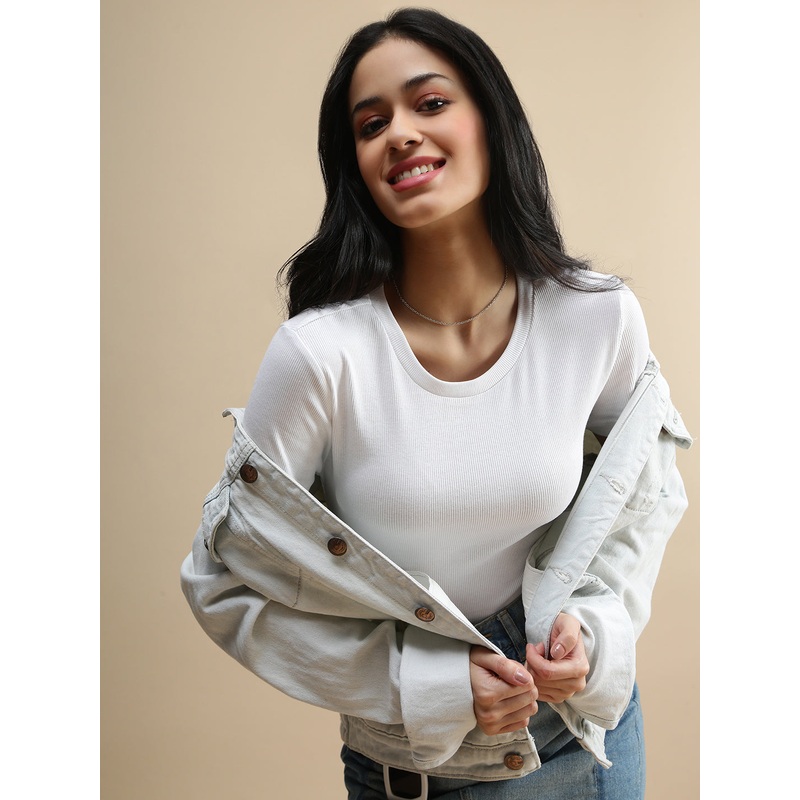 De Moza Women Casual Top White