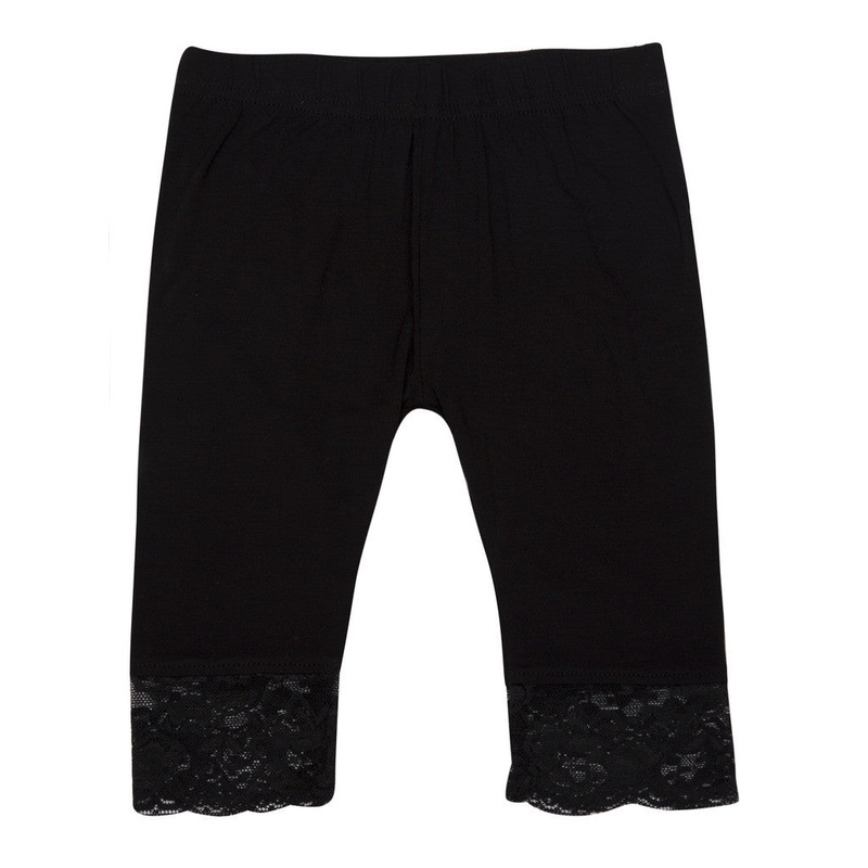Kids – Girls Leggings 3/4th (Capri) Black