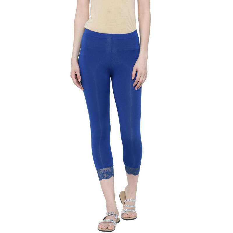 Ladies 3/4th Leggings Cobalt|Cobalt|XXL|XL|L|M|S|XS|LLG3LLEC10114